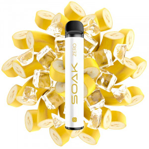 Электронная сигарета SOAK X ZERO 1500 - Cold Banana (Холодный банан)
