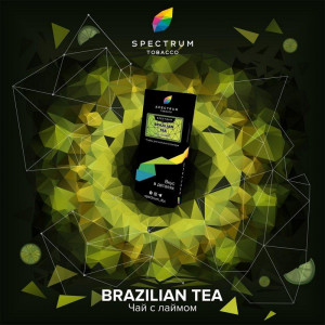 Табак для кальяна Spectrum Hard Line - Brazilian tea (Чай с лаймом) 100г
