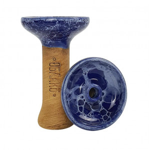 Чаша для кальяна Облако - Phunnel M Glaze Top Сине Белая