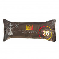 Кокосовый уголь для кальяна Crown 10шт 26мм