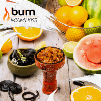 Табак для кальяна Burn Miami Kiss (Арбуз цитрусы лакрица) 100г
