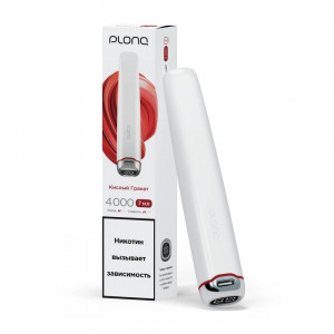 Электронная сигарета PLONQ PLUS PRO 4000 - Кислый гранат
