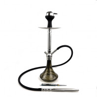 Кальян Seven Star - AM 555LA Silver Black Фосфор 62см