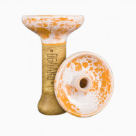 Чаша для кальяна Облако Phunnel M Glaze Top Оранжево Белая