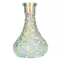 Колба для кальяна Vessel Glass - Кристалл Капля перламутр 28см