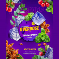 Табак для кальяна Overdose - Винтергрин (Wintergreen) (Пряная мята и северная свежесть) 100г
