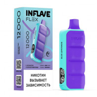 Электронная сигарета INFLAVE FLEX 12000 - Голубой лимонад (Черника Малина)