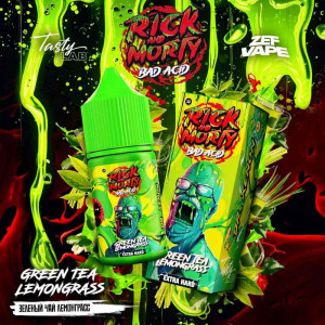 Жидкость Rick & Morty Bad Acid EXTRA HARD 30мл 20мг - Green Tea Lemongrass (Зелёный чай Лемонграсс)