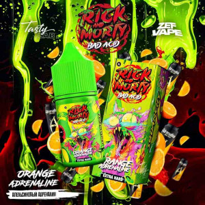 Жидкость Rick & Morty Bad Acid EXTRA HARD 30мл 20мг - Orange Adrenaline (Апельсиновый Адреналин)