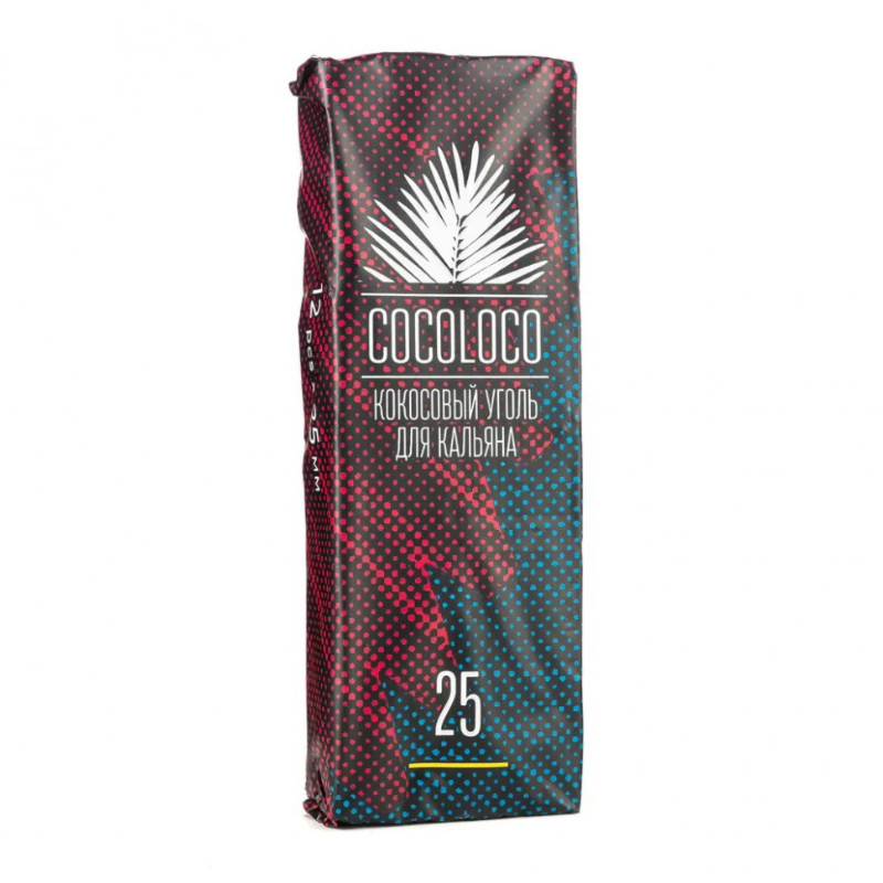 Уголь для кальяна Cocoloco 12 шт 25мм