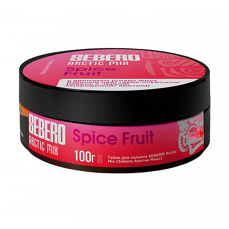 Табак для кальяна Sebero Arctic Mix - Spice Fruit (Пряный чай Гуава Клубника Ревень Черная смородина Лед) 100г