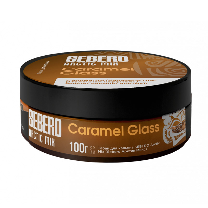 Табак для кальяна Sebero Arctic Mix - Caramel Glass (Карамель Вафли Ваниль Лед) 100г
